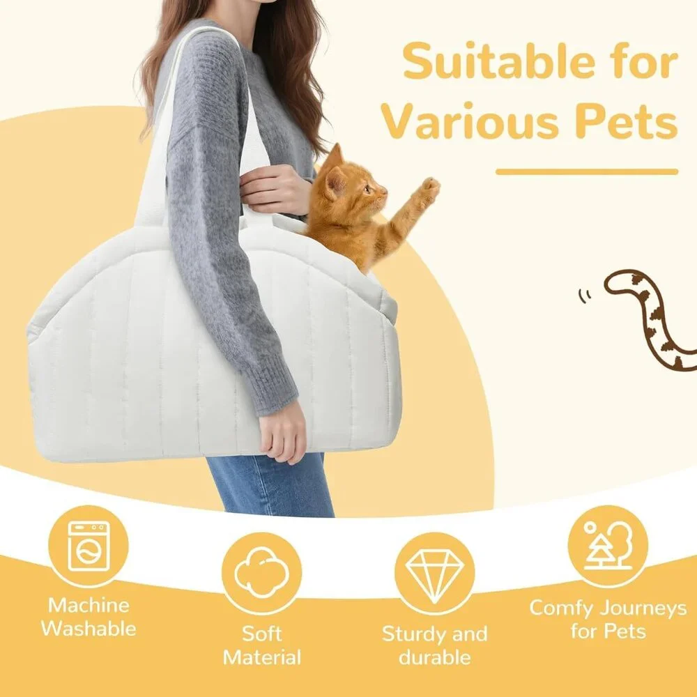 Tranquitas Dog Purse Carrier for Small Dogs Up to 15 Lbs - TWO COLORS AVAILABLE